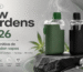 Portada de raw gardens 2026 con dos vapes Raw Garden verde y negro sobre Live Sauce, Refined Live Resin y formatos All-In-One.