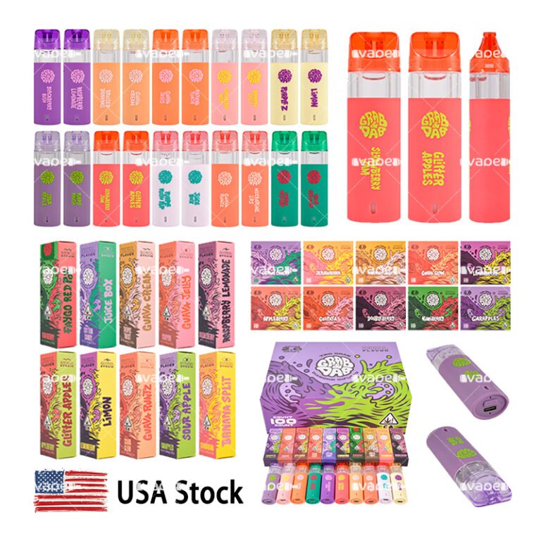 Grab N Dab desechable 2g de doble cámara stock USA con varios diseños y sabores