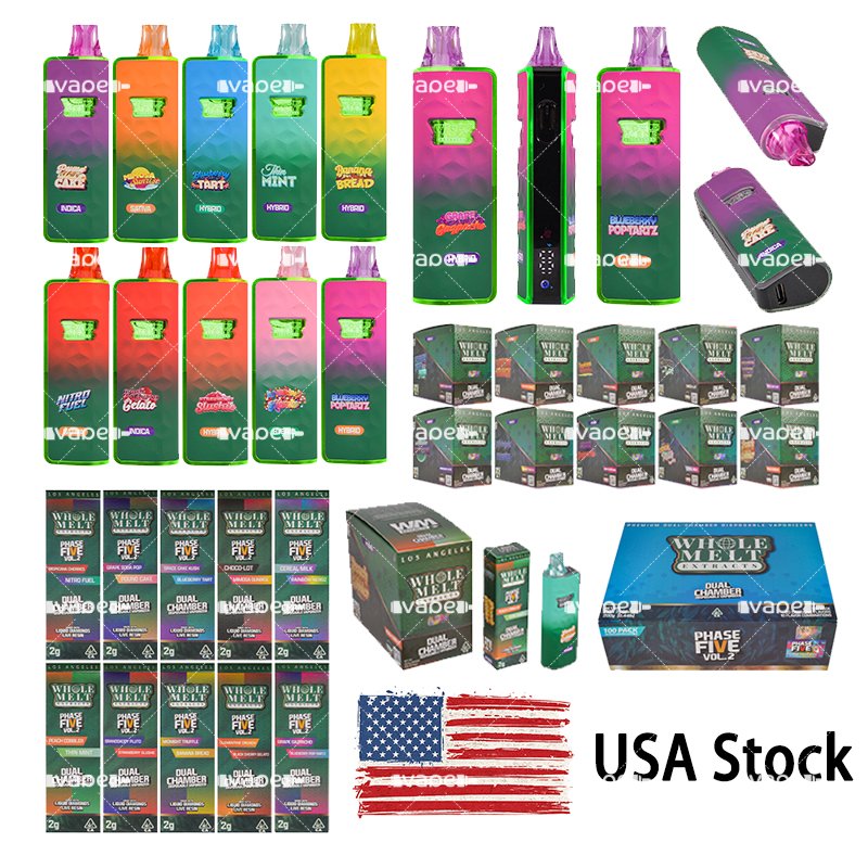 Whole Melts Phase 5 V2 2g Vape Desechable USA Stock Whole Melts Phase 5 V2 2g vape desechable USA Stock en varios colores con cajas y expositores