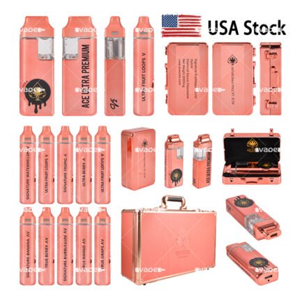 Ace Ultra Premium Oro Rosa 2G vape desechable stock en USA con dispositivo y empaque