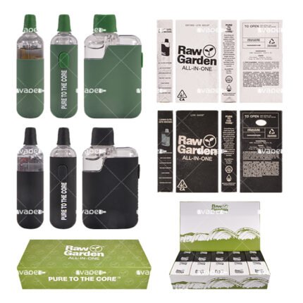 Raw Garden vape desechable 2g ALL-IN-ONE con dispositivo y embalaje