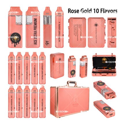 Ace Ultra Premium Oro Rosa 2G vape desechable vacío de 2ML con dispositivo y empaque